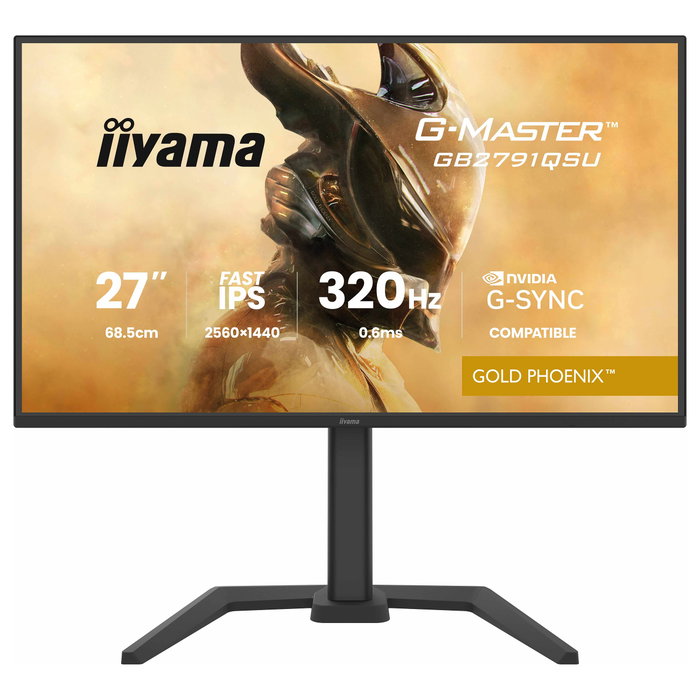 iiyama G-Master GB2791QSU-B1 Gold Phoenix Monitor Gaming 27 Pulgadas QHD 320Hz Fast IPS Negro