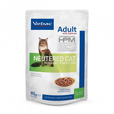 Virbac Veterinary HPM Gato Adulto Esterilizado Salmón Húmedo 12x85g Virbac Veterinary HPM Gato Adulto Esterilizado Salmón Húmedo 12x85g
