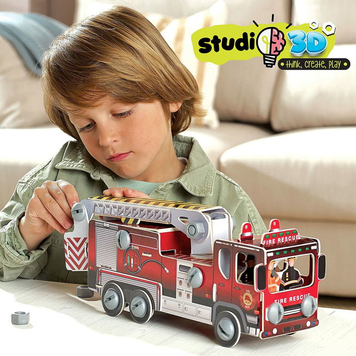 EDUCA Puzzle Coche de Bomberos Studio 3D