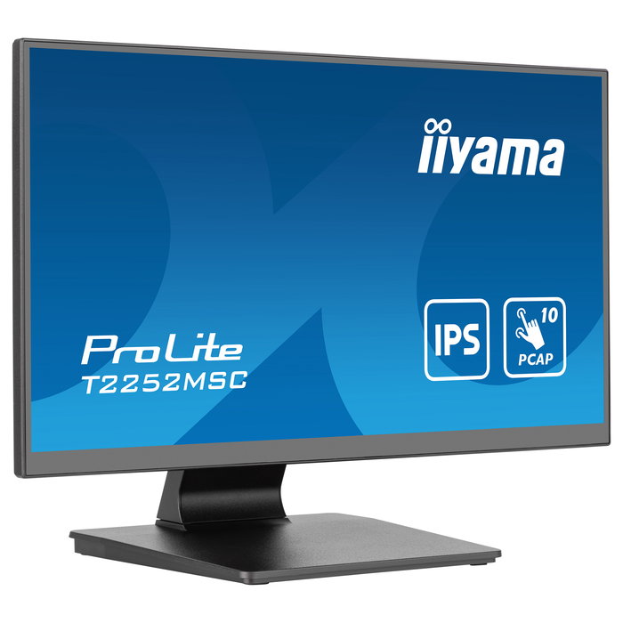 iiyama ProLite T2252MSC-B2 Monitor Táctil 54.6 cm (21.5") FHD 1920x1080 IPS Pantalla Táctil 5ms HDMI DisplayPort USB Altavoces Negro iiyama ProLite T2252MSC-B2 Monitor Táctil 54.6 cm (21.5") FHD 1920x1080 IPS Pantalla Táctil 5ms HDMI DisplayPort USB Altavoces Negro