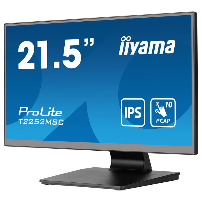 iiyama ProLite T2252MSC-B2 Monitor Táctil 54.6 cm (21.5") FHD 1920x1080 IPS Pantalla Táctil 5ms HDMI DisplayPort USB Altavoces Negro iiyama ProLite T2252MSC-B2 Monitor Táctil 54.6 cm (21.5") FHD 1920x1080 IPS Pantalla Táctil 5ms HDMI DisplayPort USB Altavoces Negro