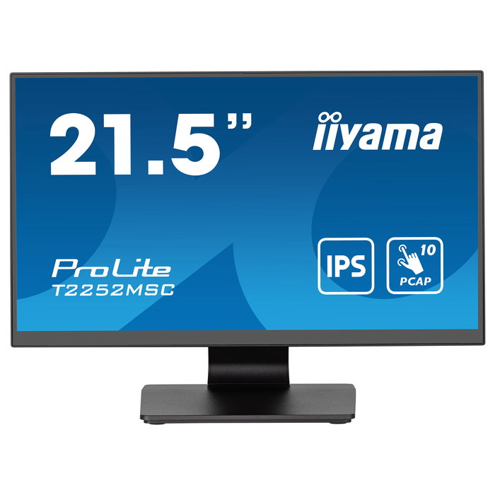 iiyama ProLite T2252MSC-B2 Monitor Táctil 54.6 cm (21.5") FHD 1920x1080 IPS Pantalla Táctil 5ms HDMI DisplayPort USB Altavoces Negro iiyama ProLite T2252MSC-B2 Monitor Táctil 54.6 cm (21.5") FHD 1920x1080 IPS Pantalla Táctil 5ms HDMI DisplayPort USB Altavoces Negro
