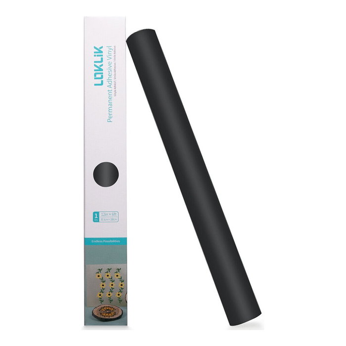LOKLiK Europe Vinilo de Termotransferencia Mate Negro 30,5 x 180 cm LOKLiK Europe Vinilo de Termotransferencia Mate Negro 30,5 x 180 cm
