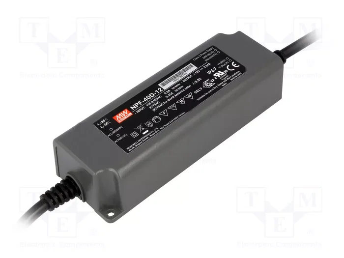 MEAN WELL NPF-40D-12 Alimentador LED de 40,08W MEAN WELL NPF-40D-12 Alimentador LED de 40,08W