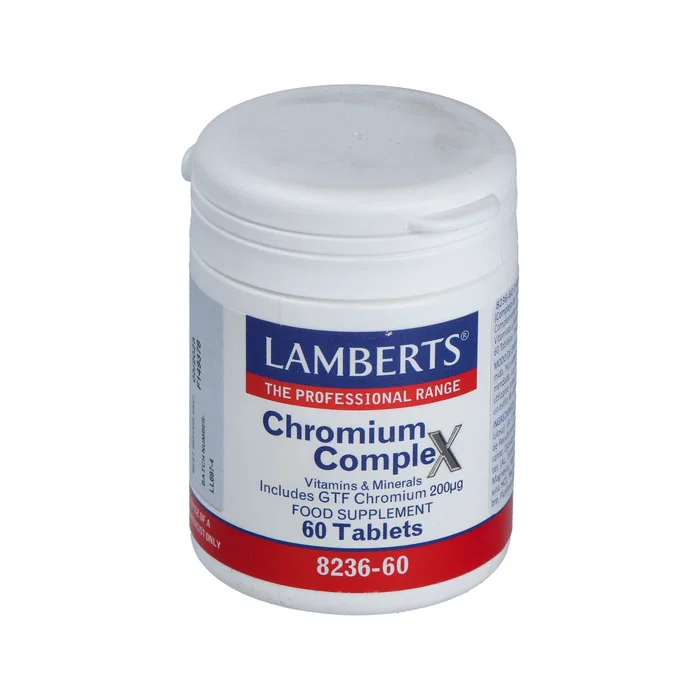 Lamberts Cromo Complex 60 Comprimidos - Suplemento de Picolinato de Cromo 200 µg, Vitaminas y Minerales para el Metabolismo de la Glucosa Lamberts Cromo Complex 60 Comprimidos - Suplemento de Picolinato de Cromo 200 µg, Vitaminas y Minerales para el Metabolismo de la Glucosa