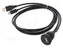 DeLOCK Cable USB 2.0 Macho USB-A/USB-C a Hembra USB-A/USB-C 1 m Negro