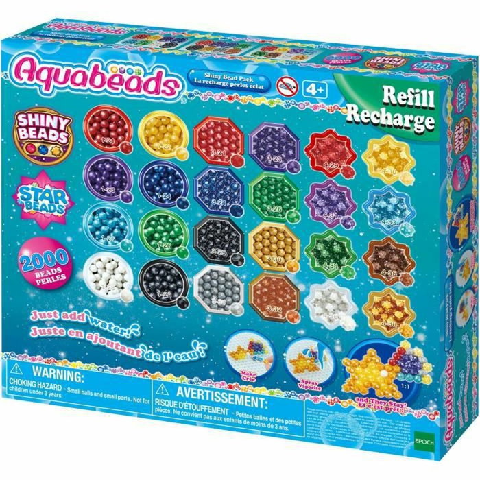 Aquabeads Recarga de perlas para pegar con agua Aquabeads Recarga de perlas para pegar con agua