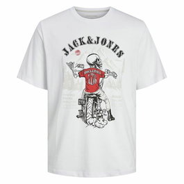 Camiseta de Manga Corta Hombre Jack & Jones skull Rock Crew