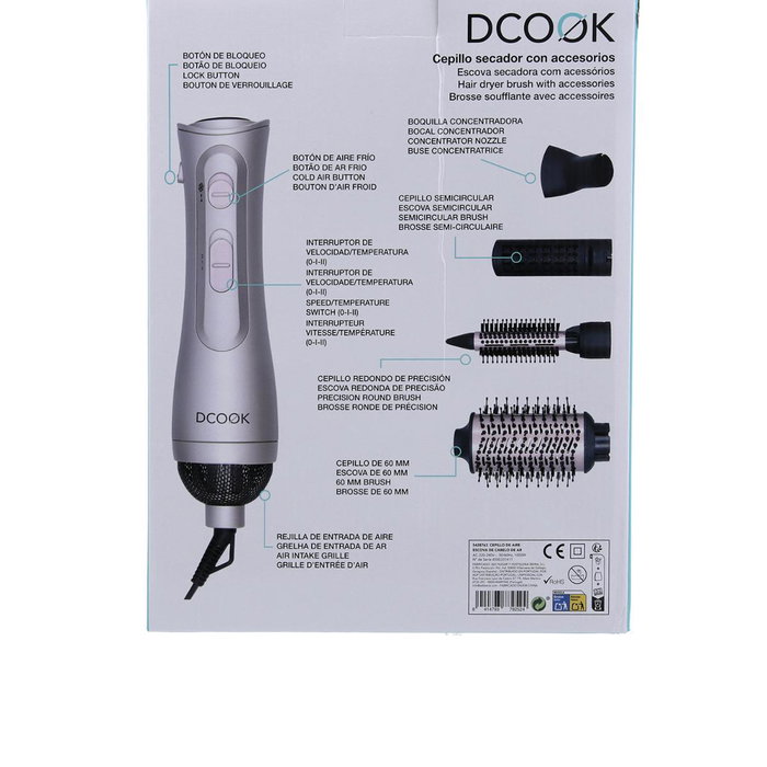 DCook Cepillo de Aire con Accesorios Gallery Gris DCook Cepillo de Aire con Accesorios Gallery Gris