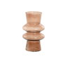 DKD Home Decor Jarrón Moderno Decorativo de Cristal Color Ámbar