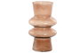 DKD Home Decor Jarrón Moderno Decorativo de Cristal Color Ámbar