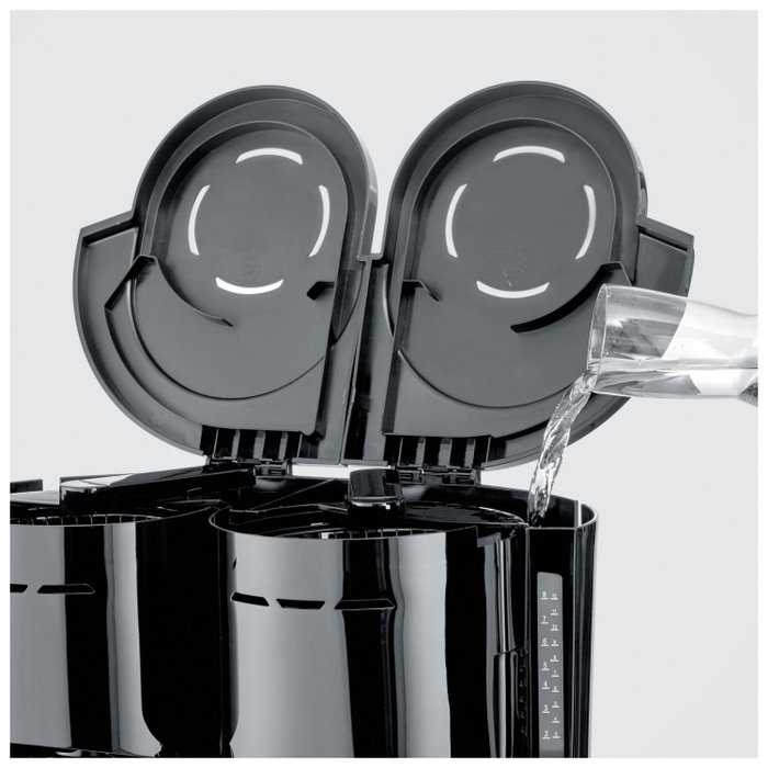 Severin KA 9315 Cafetera de filtro negra con dos jarras térmicas