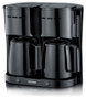 Severin KA 9315 Cafetera de filtro negra con dos jarras térmicas
