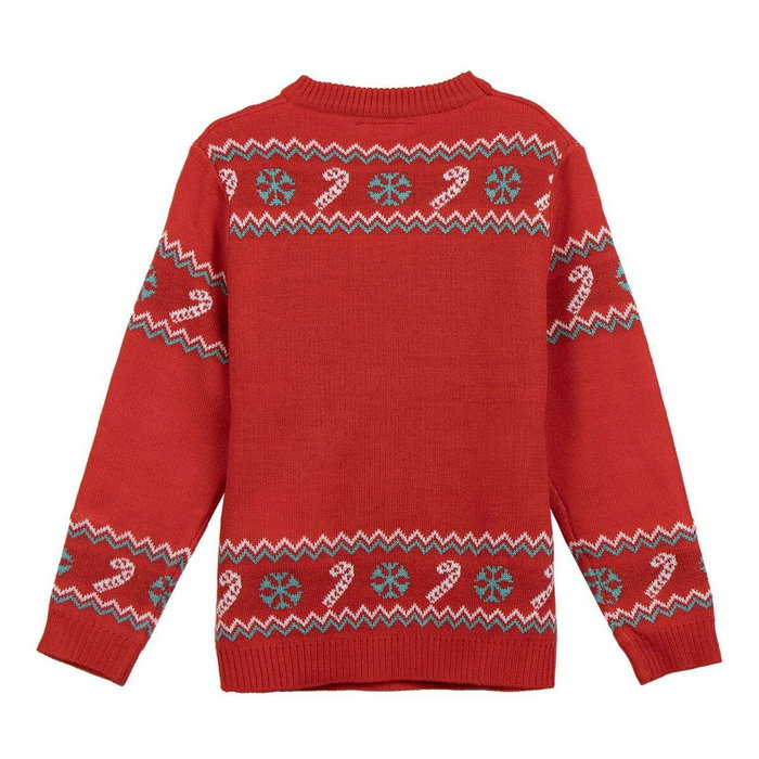 Cerdá Jersey Punto Navideño Stitch 12 Años Rojo