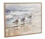DKD Home Decor Cuadro Lienzo Playa Gaviotas Surtido de 2