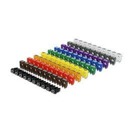 DeLOCK Clips marcadores de cable 0-9 colores surtidos 100 piezas