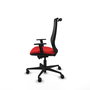 PIQUERAS Y CRESPO Silla de oficina Mardos con mecanismo Sincro/Traslack Rojo/Negro