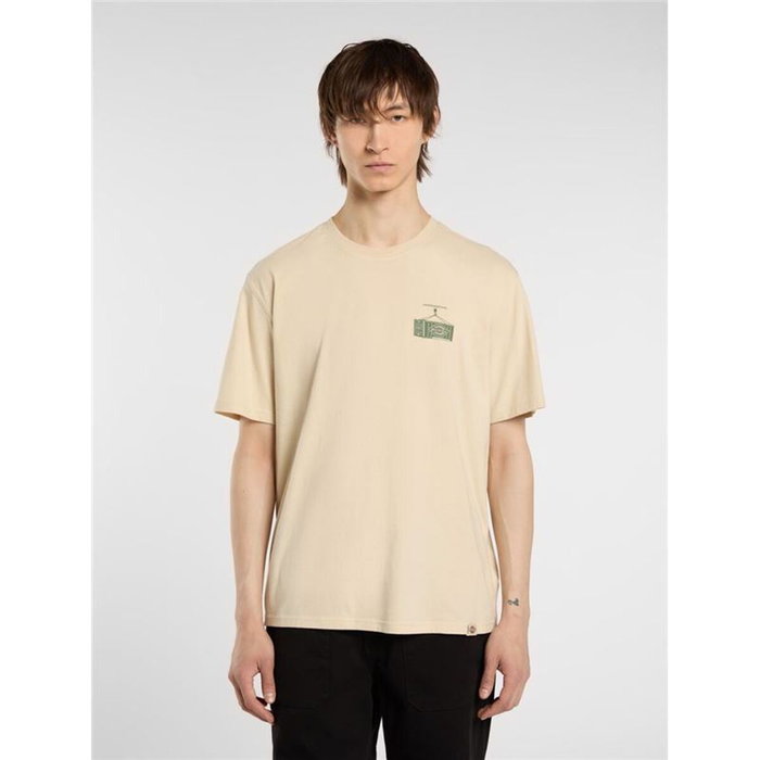 Camiseta de Manga Corta Hombre Dickies Apison Ss Beige