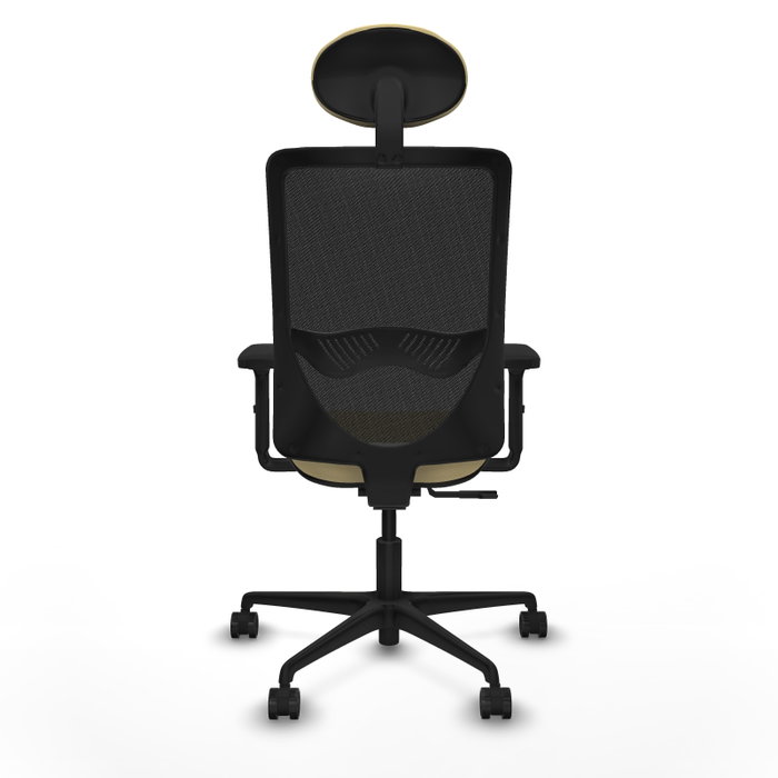 PIQUERAS Y CRESPO Silla de oficina Zulema con mecanismo Sincro, Crema y Negro PIQUERAS Y CRESPO Silla de oficina Zulema con mecanismo Sincro, Crema y Negro