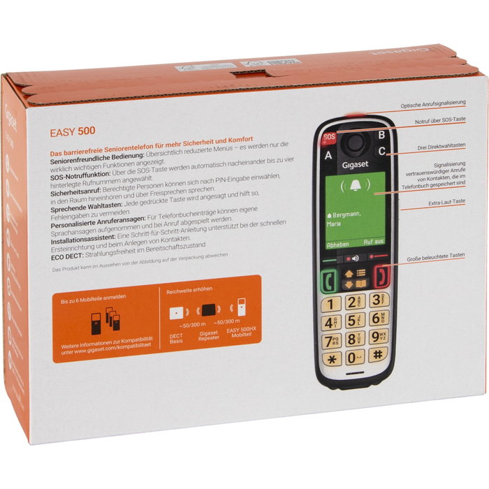 Gigaset EASY 500 Negro