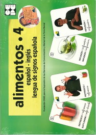 CEPE, Alimentos 4 Baraja español-Inglés Lengua de signos - VV.AA