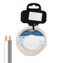 Edm Carrete cable paralelo 2x1,50 mm² blanco/gris audio 15 m