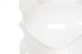 DKD Home Decor Macetero Moderno Blanco 44 x 101 x 44 cm Fibra de Vidrio con Diseño Ondulado