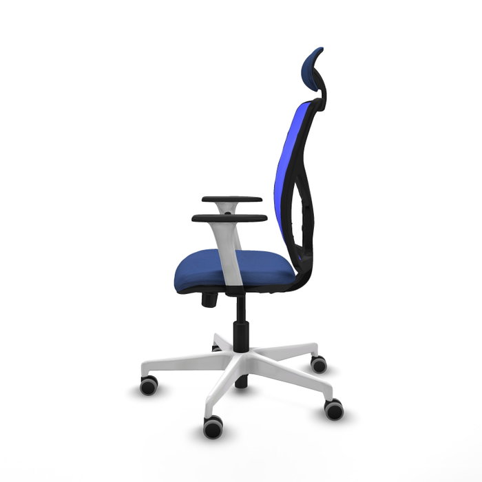 PIQUERAS Y CRESPO Silla de oficina Motilla Azul con mecanismo Sincro/Traslack