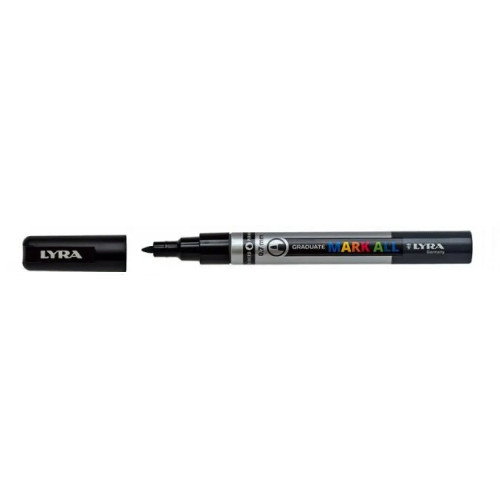 Lyra L6800099 Marcador Permanente Mark All Negro Punta Redonda/Fina 0,7 mm