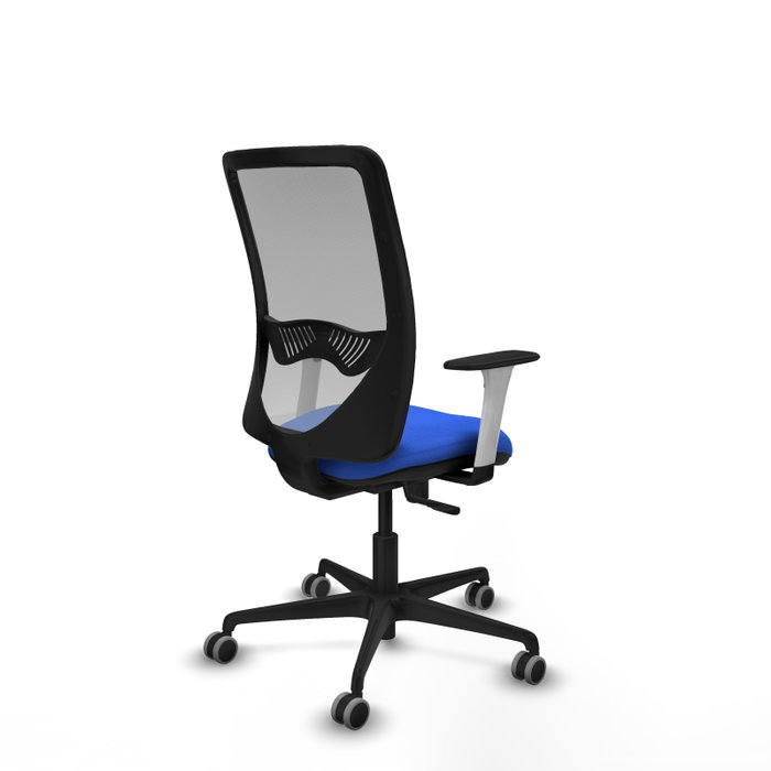PIQUERAS Y CRESPO Silla de oficina Zulema con mecanismo Sincro, Azul y Gris