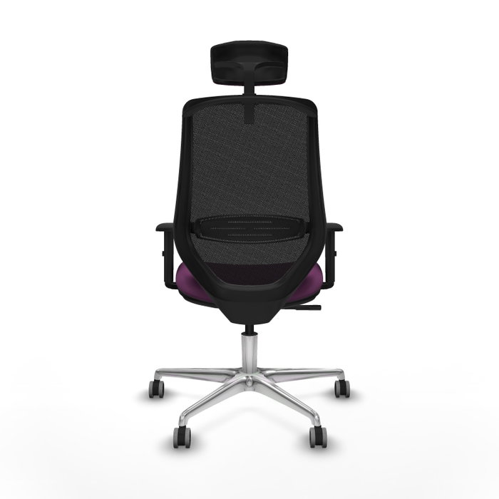 PIQUERAS Y CRESPO Silla de oficina Mardos con mecanismo Sincro, Morado y Negro