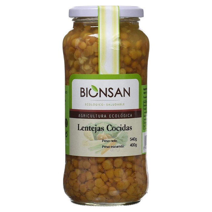 BIONSAN Lentejas Pardinas Ecológicas Cocidas 400g BIONSAN Lentejas Pardinas Ecológicas Cocidas 400g