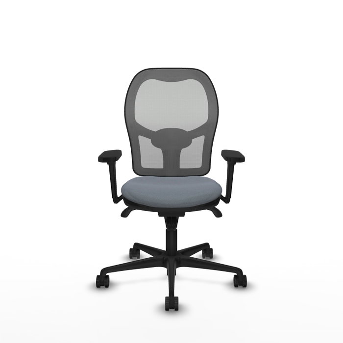 PIQUERAS Y CRESPO Silla de oficina Jorquera Gris con mecanismo Sincro y Brazos 3D