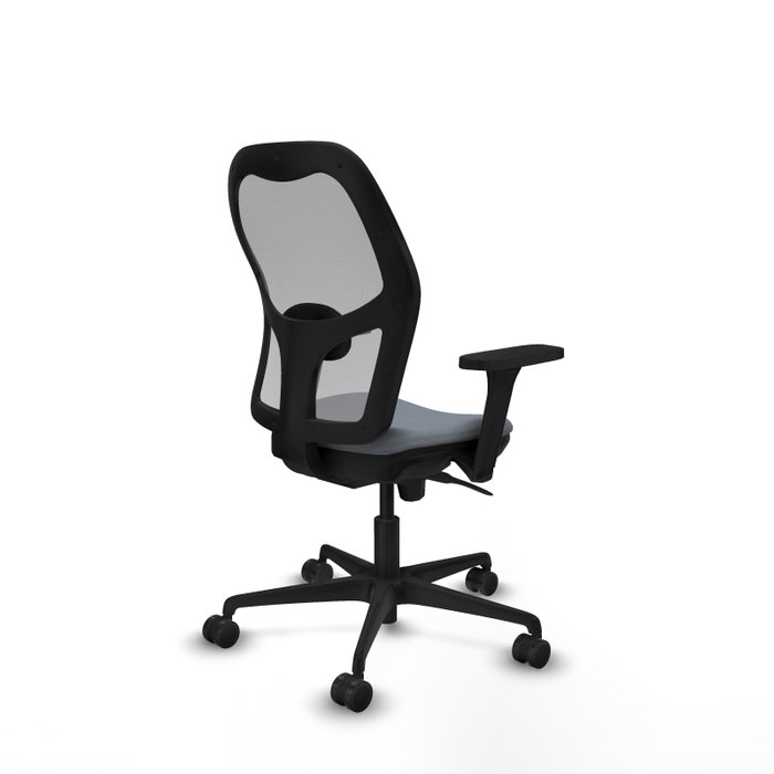 PIQUERAS Y CRESPO Silla de oficina Jorquera Gris con mecanismo Sincro y Brazos 3D