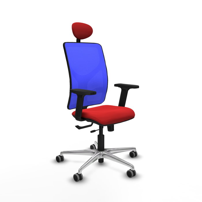 PIQUERAS Y CRESPO Silla de oficina Motilla con mecanismo Sincro/Traslack Rojo y Azul PIQUERAS Y CRESPO Silla de oficina Motilla con mecanismo Sincro/Traslack Rojo y Azul
