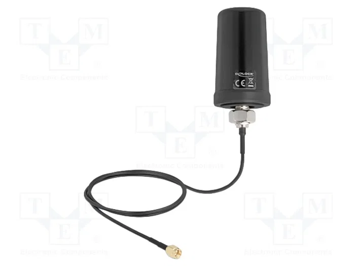 DeLOCK Antena Omnidireccional 5G LTE GNSS WiFi 6 SMA Negro DeLOCK Antena Omnidireccional 5G LTE GNSS WiFi 6 SMA Negro