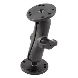 RAM Mounts RAM Double Ball Mount con brazo compuesto y placas redondas metálicas