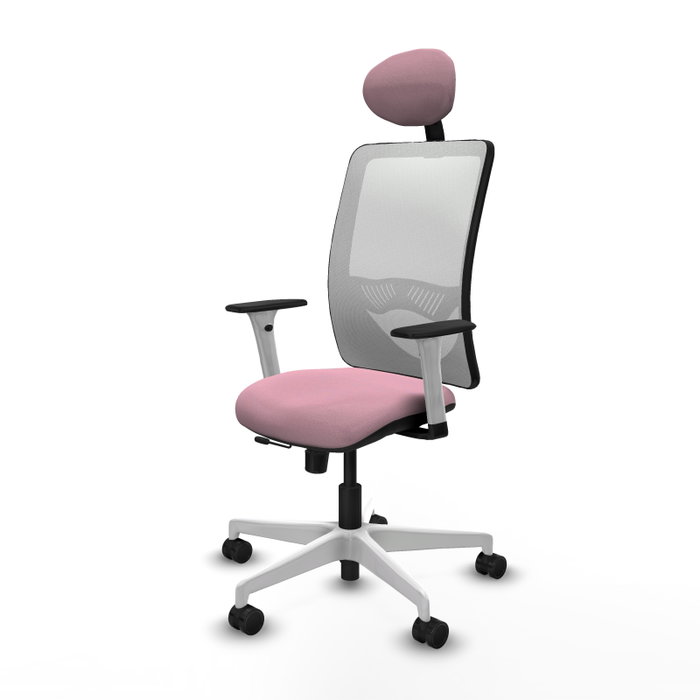 PIQUERAS Y CRESPO Silla de oficina Zulema Rosa y Blanco PIQUERAS Y CRESPO Silla de oficina Zulema Rosa y Blanco