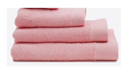 DKD Home Decor Toalla de Lavabo Algodón Rosa Palo 50x100 cm