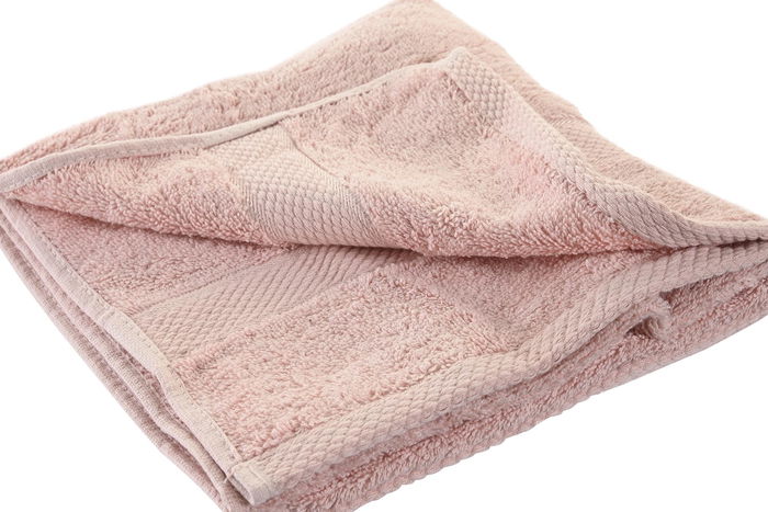 DKD Home Decor Toalla Basicos Rosa Palo 100 x 1 x 50 cm 6 Unidades Algodón Poliéster 600gsm