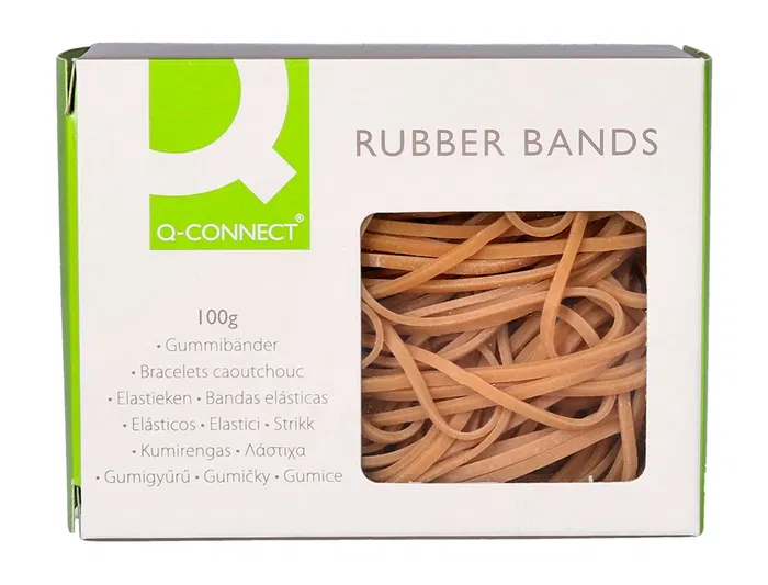 Q-connect Gomillas Elásticas 120 x 2 mm 100 gr
