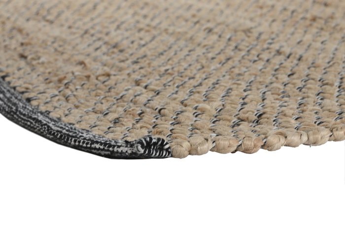 DKD Home Decor Alfombra de Yute y Algodón 75x175 cm Marrón