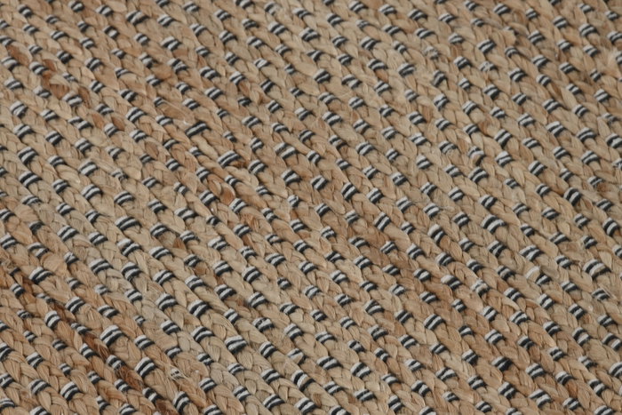 DKD Home Decor Alfombra de Yute y Algodón 75x175 cm Marrón