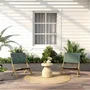 Beau Rivage GAVERONBS02190 Juego de 2 sillones de jardín VERONE de madera de acacia FSC y cuerda verde