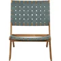 Beau Rivage GAVERONBS02190 Juego de 2 sillones de jardín VERONE de madera de acacia FSC y cuerda verde