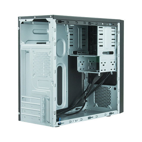Chieftec Computer Mini 350W Elox Serie HO-12B-350GPB - Torre PC Negro, Micro ATX, con Fuente 350W, 2 USB 3.2, 2 USB 2.0