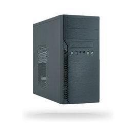 Chieftec Computer Mini 350W Elox Serie HO-12B-350GPB - Torre PC Negro, Micro ATX, con Fuente 350W, 2 USB 3.2, 2 USB 2.0