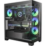 BitFenix Ceto 500 A-RGB Caja PC Semitorre ATX Negro, Cristal Templado, 4 Ventiladores ARGB, 1x USB-C, 2x USB 3.0, Filtros Magnéticos, Soporta GPU 434mm