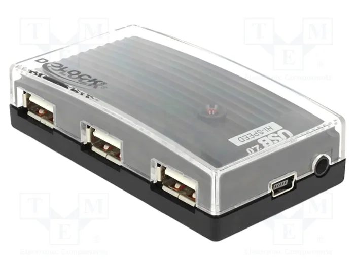DeLOCK Hub USB 2.0 Externo de 4 Puertos