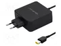 Qoltec Cargador de 65W para Lenovo con Slim Tip + Pin, 20V 3.25A